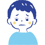目がおちくぼんでいる