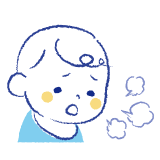 呼吸が速い、荒い