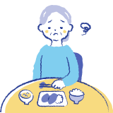 食事量の減少