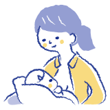 おっぱいを吸ったまま離さない