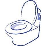 トイレに行く回数が少ない