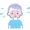 顔が真っ赤になる様子